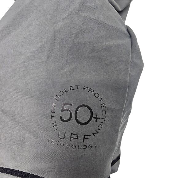 Maui and Sons Rash Guard Gray Short Sleeve Swimwear Swim Top Men M UPF 50+ - Picture 7 of 7